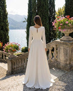 Schlichtes und elegantes A-Linien-Brautkleid