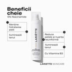 Beneficii niacinamide gel hidratant Lariette skincare