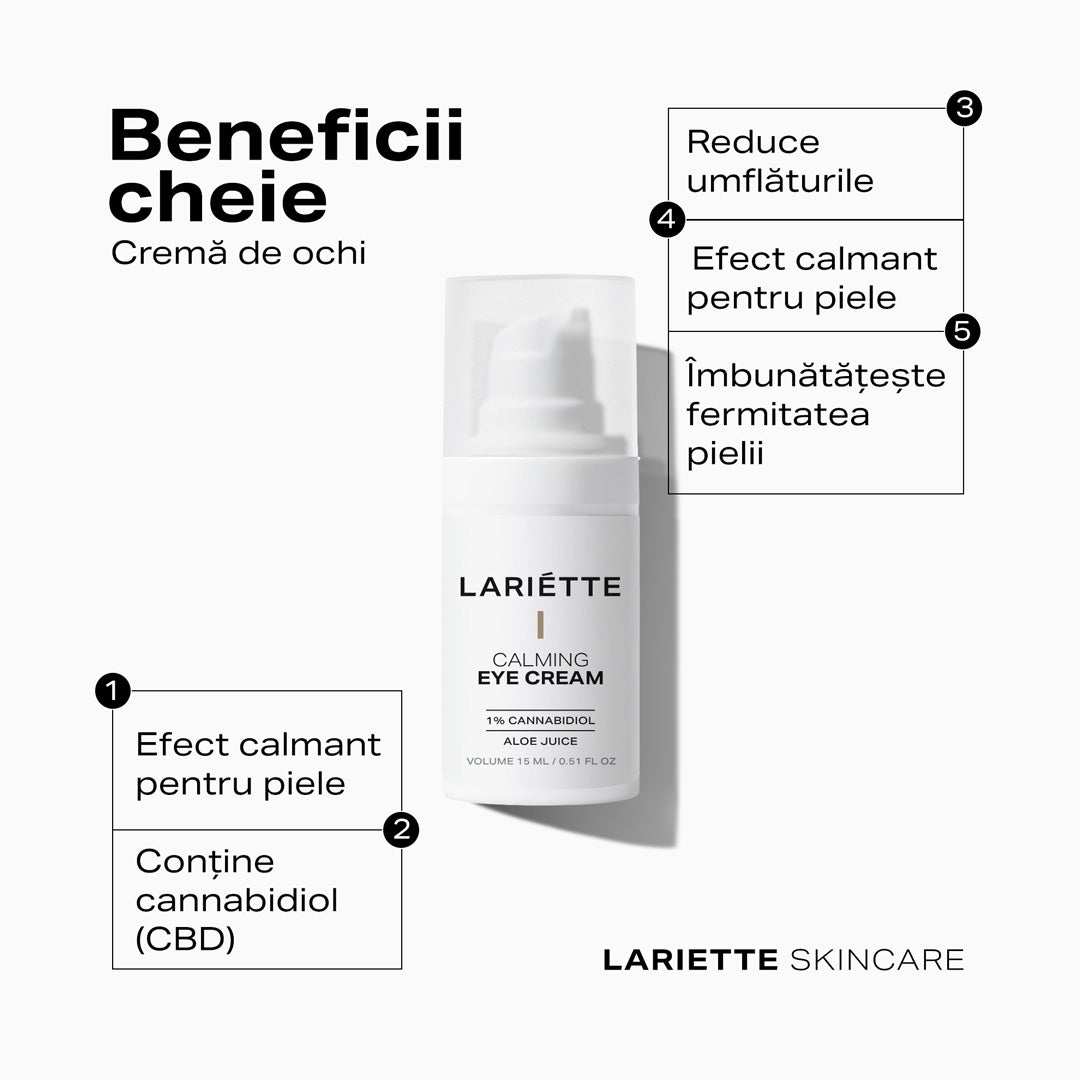Beneficii crema de ochi CBD Lariette Skincare